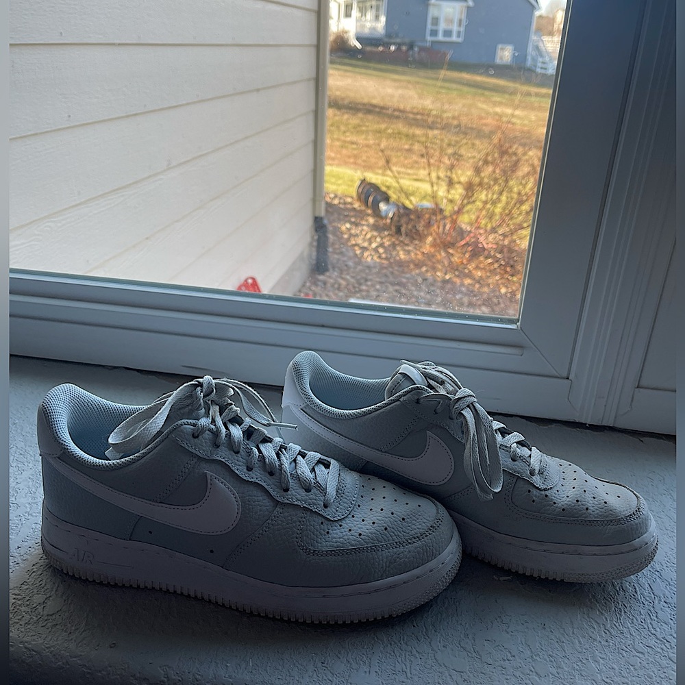 Gray Nike Air Force 1 low